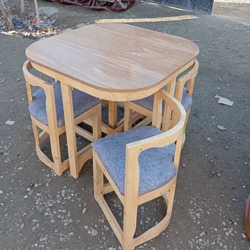 میزصندلی مدل کمجا چوب روسی