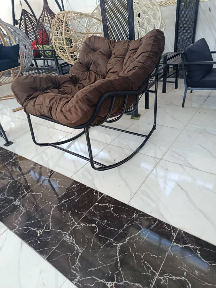 صندلی راک راحتی مدل ریلکسی با تشک دوبل و فریم فلزی