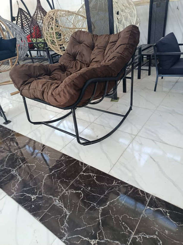 صندلی راک راحتی مدل ریلکسی با تشک دوبل و فریم فلزی